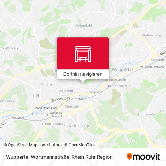 Wuppertal Wortmannstraße Karte