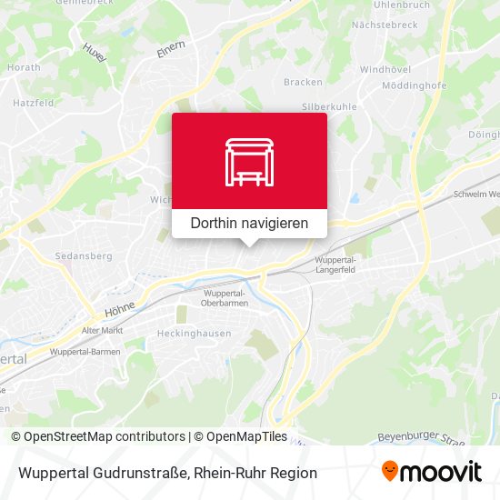 Wuppertal Gudrunstraße Karte