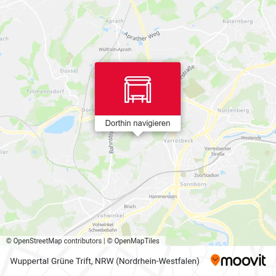 Wuppertal Grüne Trift Karte