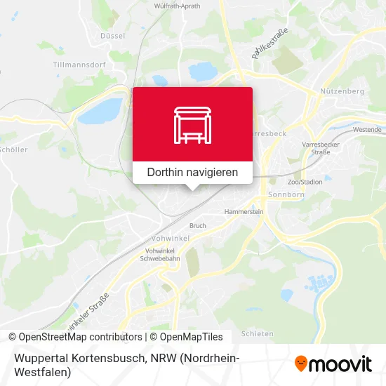 Wuppertal Kortensbusch Karte