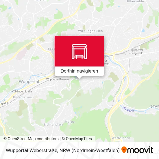 Wuppertal Weberstraße Karte