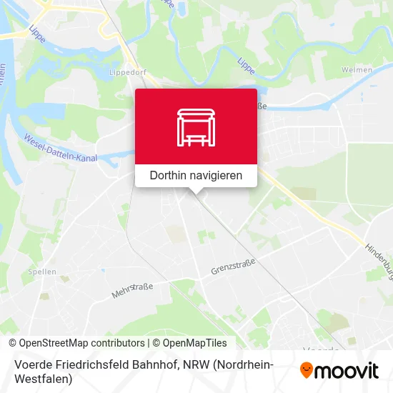 Voerde Friedrichsfeld Bahnhof Karte