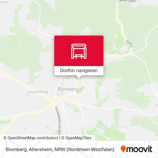 Blomberg, Altersheim Karte