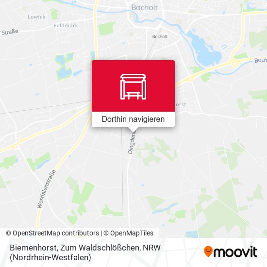 Biemenhorst, Zum Waldschlößchen Karte