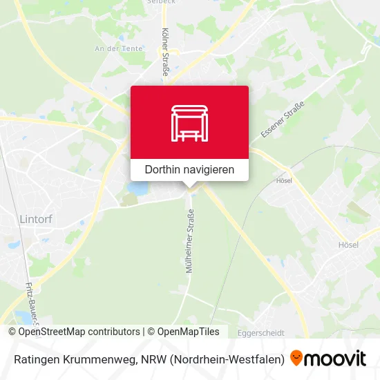 Ratingen Krummenweg Karte