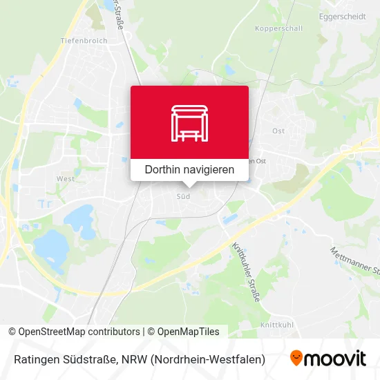 Ratingen Südstraße Karte