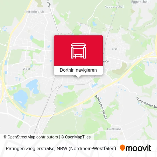 Ratingen Zieglerstraße Karte