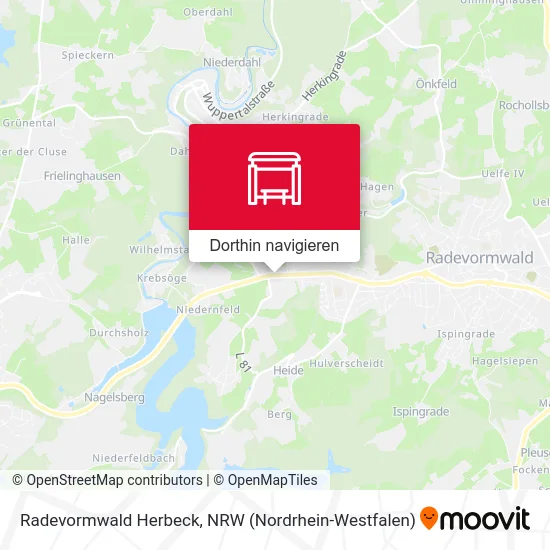 Radevormwald Herbeck Karte