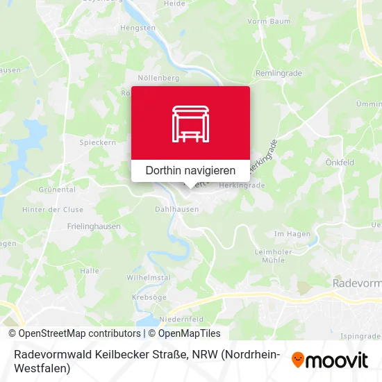 Radevormwald Keilbecker Straße Karte