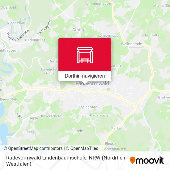 Radevormwald Lindenbaumschule Karte