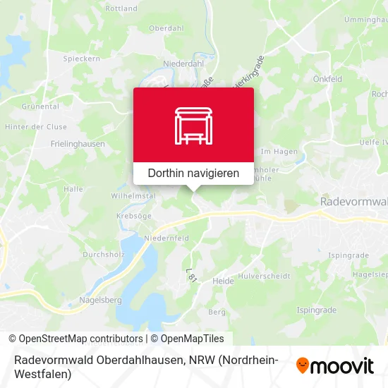 Radevormwald Oberdahlhausen Karte