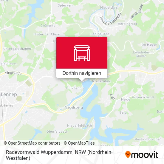 Radevormwald Wupperdamm Karte