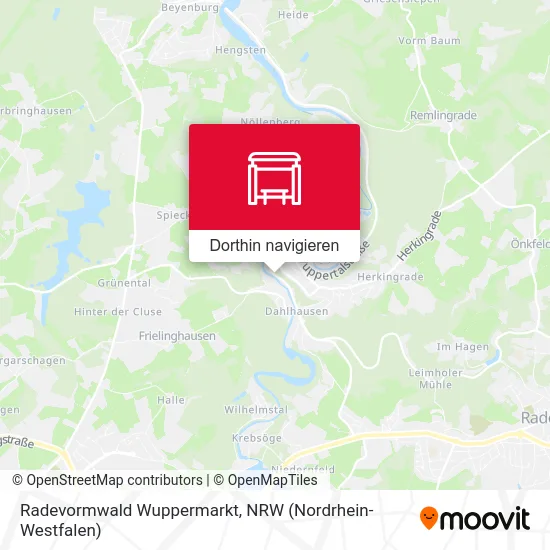 Radevormwald Wuppermarkt Karte