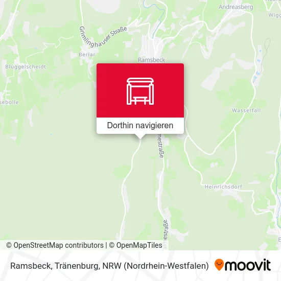 Ramsbeck, Tränenburg Karte