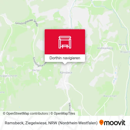 Ramsbeck, Ziegelwiese Karte