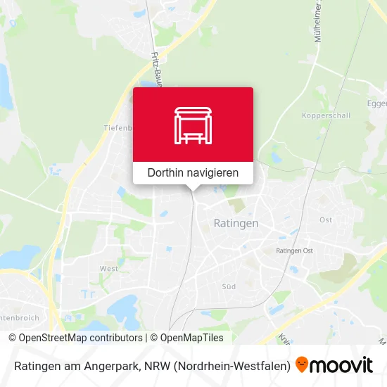 Ratingen am Angerpark Karte