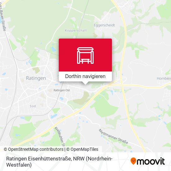 Ratingen Eisenhüttenstraße Karte