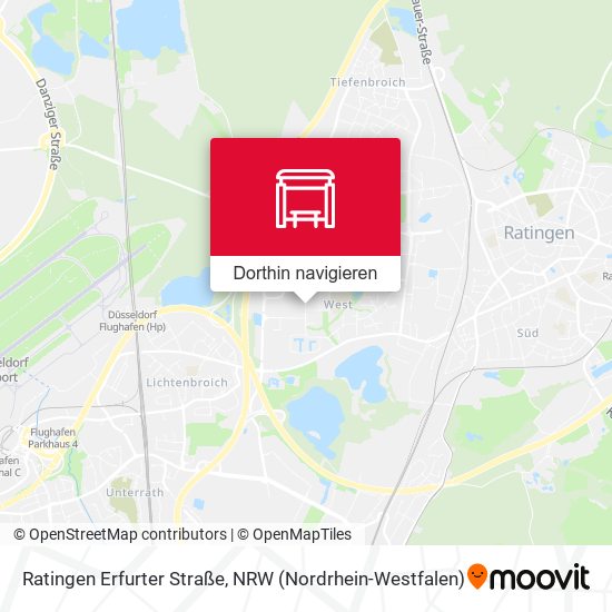 Ratingen Erfurter Straße Karte