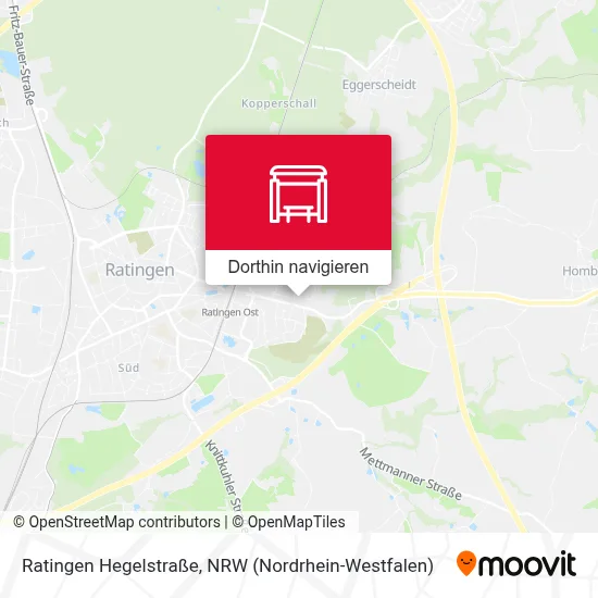 Ratingen Hegelstraße Karte