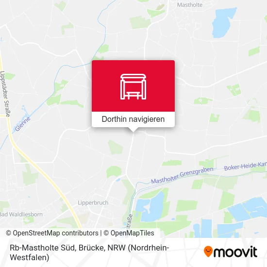 Rb-Mastholte Süd, Brücke Karte