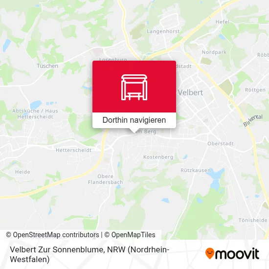 Velbert Zur Sonnenblume Karte