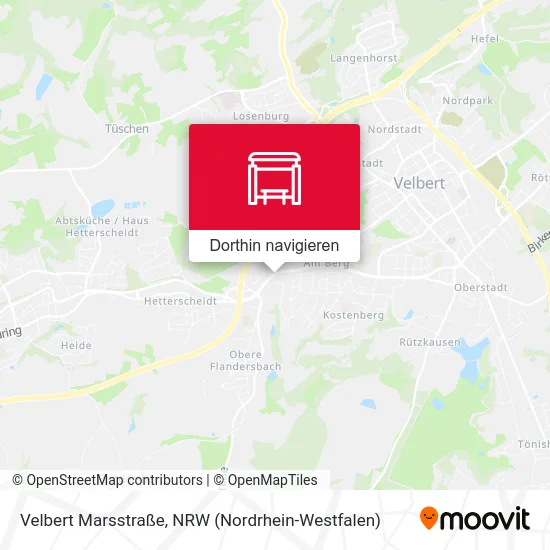 Velbert Marsstraße Karte