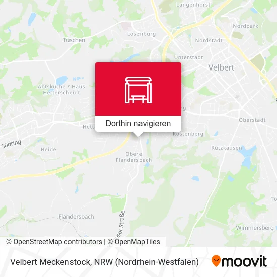 Velbert Meckenstock Karte