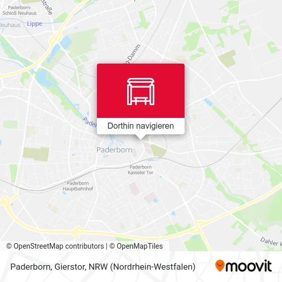 Paderborn, Gierstor Karte