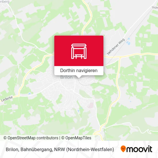 Brilon, Bahnübergang Karte