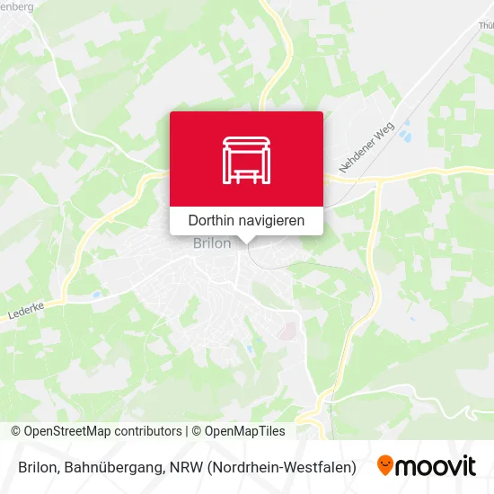 Brilon, Bahnübergang Karte