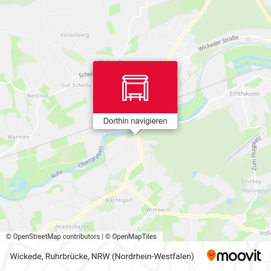 Wickede, Ruhrbrücke Karte