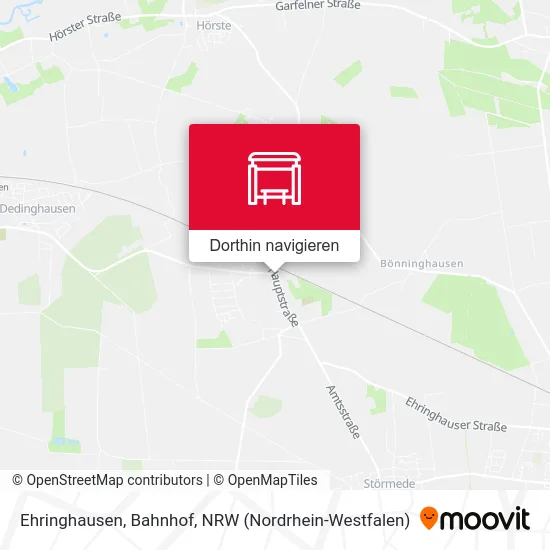 Ehringhausen, Bahnhof Karte