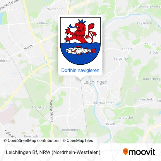 Leichlingen Bf Karte