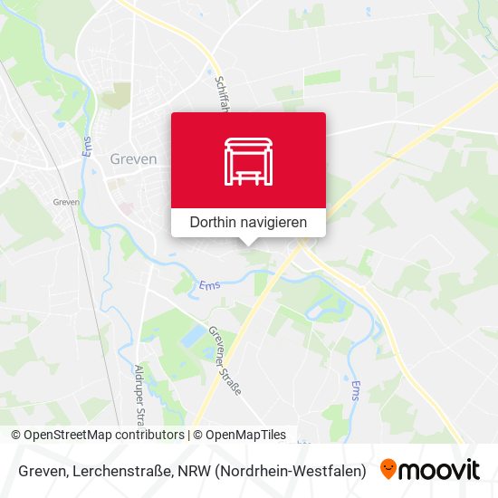 Greven, Lerchenstraße Karte