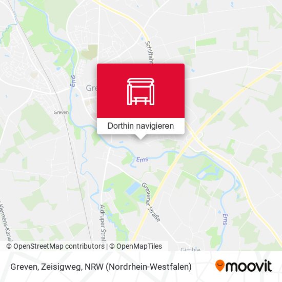 Greven, Zeisigweg Karte