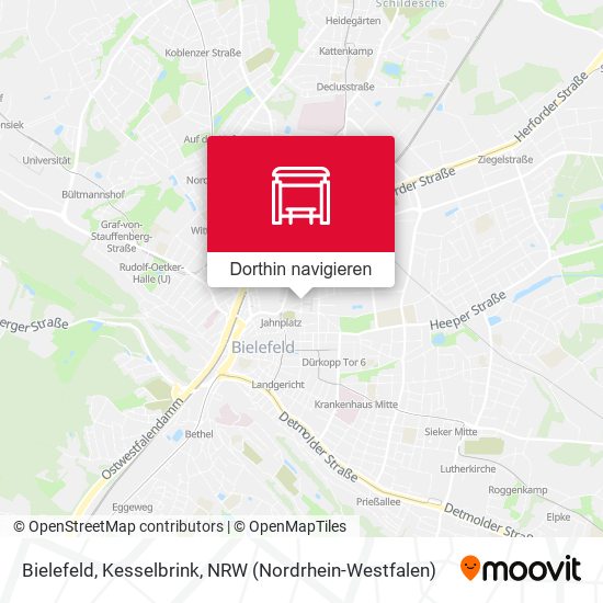 Bielefeld, Kesselbrink Karte