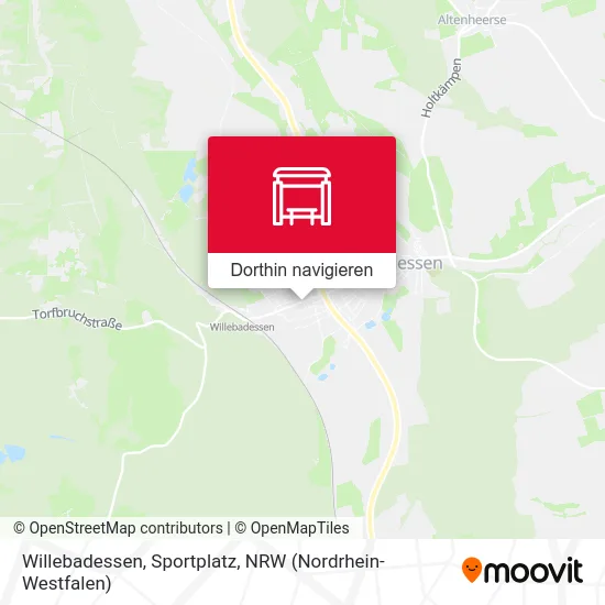 Willebadessen, Sportplatz Karte