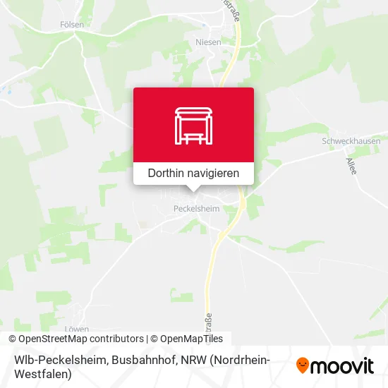 Wlb-Peckelsheim, Busbahnhof Karte