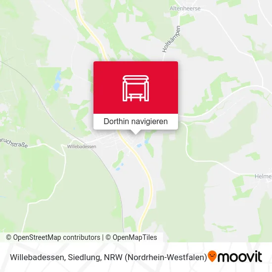 Willebadessen, Siedlung Karte