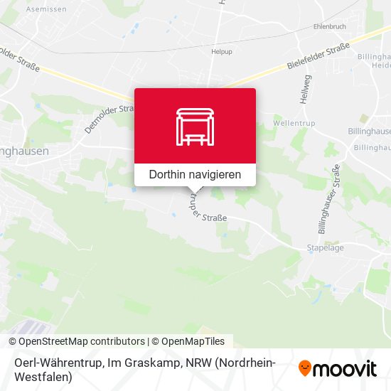 Oerl-Währentrup, Im Graskamp Karte