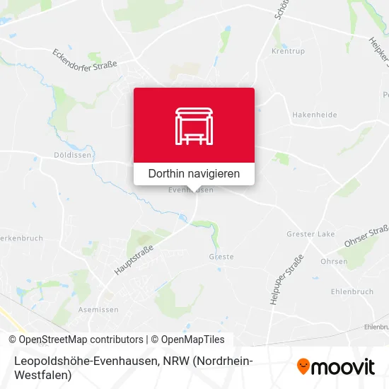 Leopoldshöhe-Evenhausen Karte