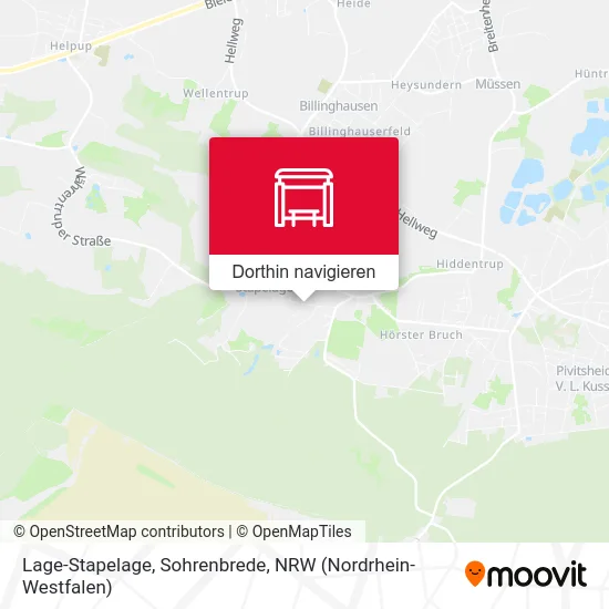 Lage-Stapelage, Sohrenbrede Karte