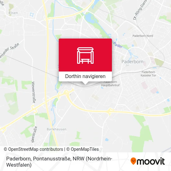 Paderborn, Pontanusstraße Karte