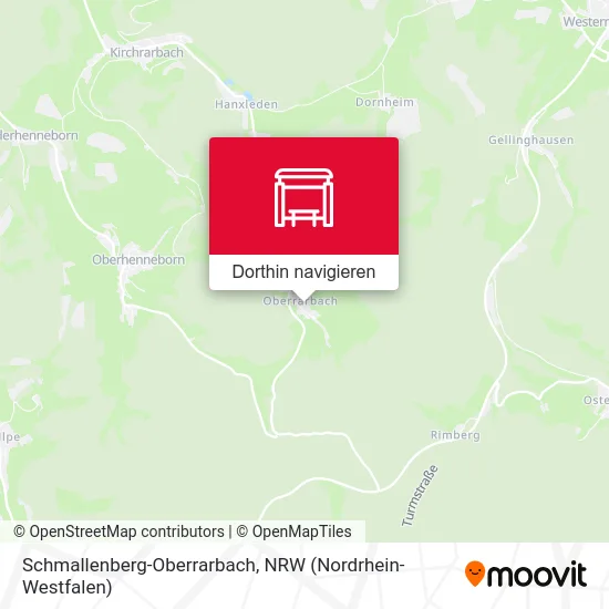 Schmallenberg-Oberrarbach Karte