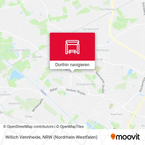 Willich Vennheide Karte