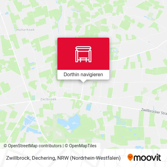 Zwillbrock, Dechering Karte