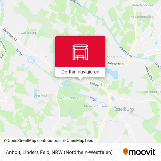 Anholt, Linders Feld Karte