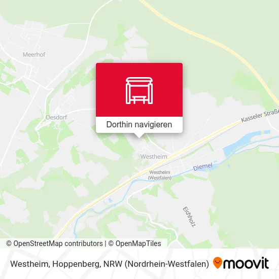 Westheim, Hoppenberg Karte