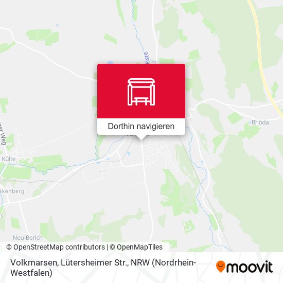 Volkmarsen, Lütersheimer Str. Karte