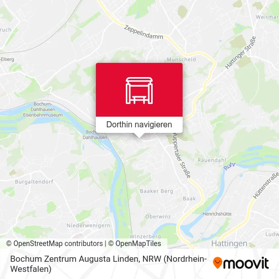 Bochum Zentrum Augusta Linden Karte